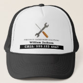 Modern handyman bouw custom logo trucker pet (Voorkant)