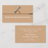 Modern handyman bouw custom logo visitekaartje (Voorkant / Achterkant)