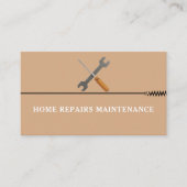 Modern handyman bouw custom logo visitekaartje (Voorkant)