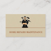 Modern handyman bouw custom logo visitekaartje (Voorkant)