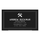 Modern Handyman Carpentry Home Improvement Magnetisch Visitekaartje (Voorkant)