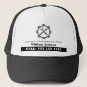 Modern handyman constructie aangepast logo trucker pet (Voorkant)