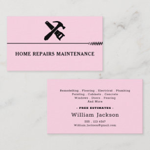 Modern handyman constructie aangepast logo visitekaartje
