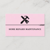 Modern handyman constructie aangepast logo visitekaartje (Voorkant)