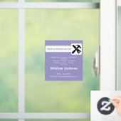 Modern handyman construction custom logo raamsticker (Huis)