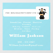 Modern handyman construction custom logo raamsticker (Vel)