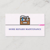 Modern handyman construction custom logo visitekaartje (Voorkant)