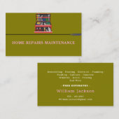 Modern handyman construction custom logo visitekaartje (Voorkant / Achterkant)