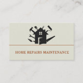 Modern handyman construction custom logo visitekaartje (Voorkant)