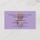 Modern handyman construction custom logo visitekaartje (Achterkant)
