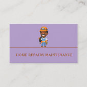 Modern handyman construction custom logo visitekaartje (Voorkant)