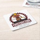 Modern Handyman Construction Repair Promotion Kartonnen Onderzetters (Schuin)