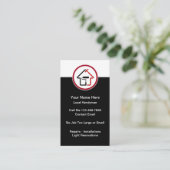 Modern Handyman Logo Business Cards Visitekaartje (Staand voorkant)