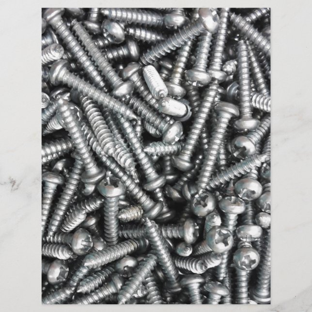 Modern Handyman Tools Zilveren schroefpatroon (Voorkant)