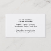 Modern Handyman Visitekaartjes (Achterkant)