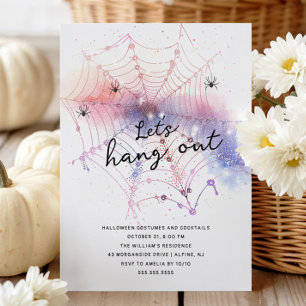 Modern Hang Out Halloween Party Kaart