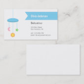 Modern Hanger Toys Babyzittende Visitekaartjes (Voorkant / Achterkant)