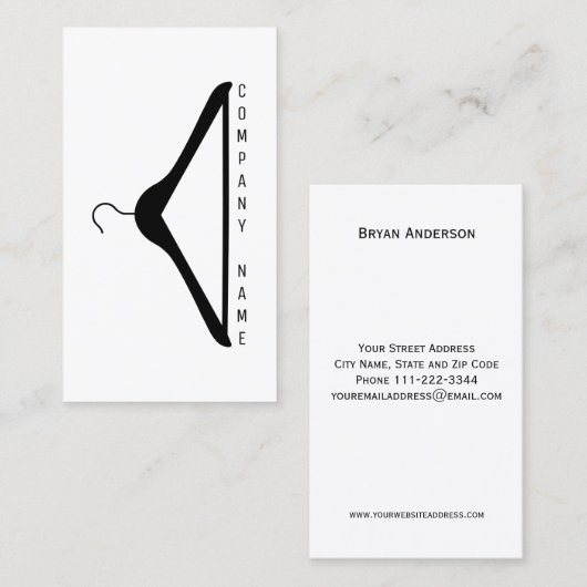 Modern Hanger Visitekaartje (Voorkant / Achterkant)