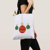 Modern Hanging Christmas Ornaments Tote Bag (Dichtbij)