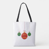 Modern Hanging Christmas Ornaments Tote Tote Bag (Achterkant)