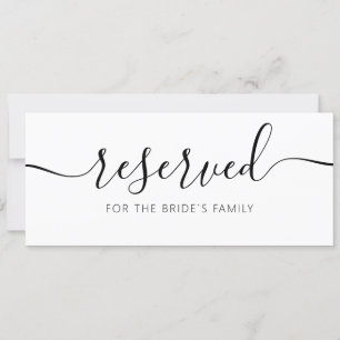 Modern Hanging Reserved Kaart Wedding Sign