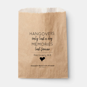 Modern Hangover Relief Recovery Kit Wedding Bedankzakje