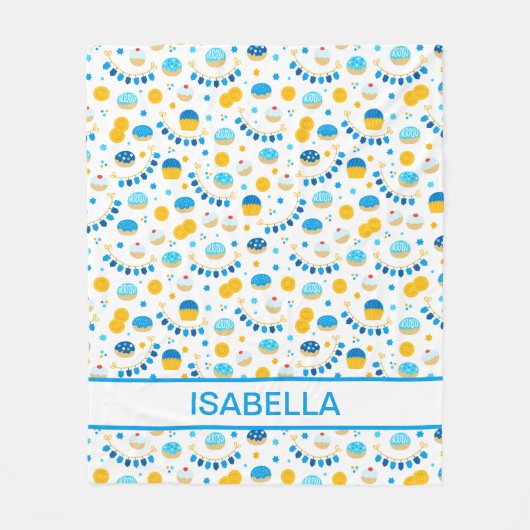 Modern Hanukkah - Aangepaste fleece Blanket (Voorkant)