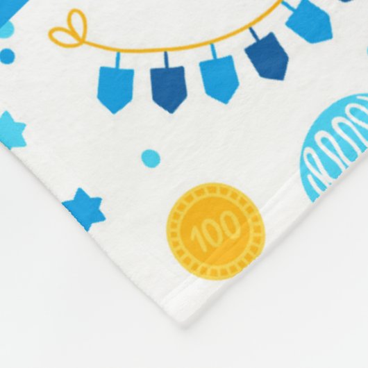 Modern Hanukkah - Aangepaste fleece Blanket Deken (Hoek)