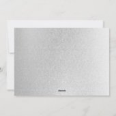 Modern Hanukkah Blue Silver Star van David Foto Feestdagenkaart (Achterkant)