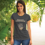 Modern Hanukkah Funny Dreidel Champion T-shirt<br><div class="desc">Viel Hanukkah met trots en humor samen met de hele familie. Dit grafisch festival maakt een perfect cadeau voor de feestdagen. Of het nu gaat om je buurman,  familie,  man,  oom of vriendje</div>