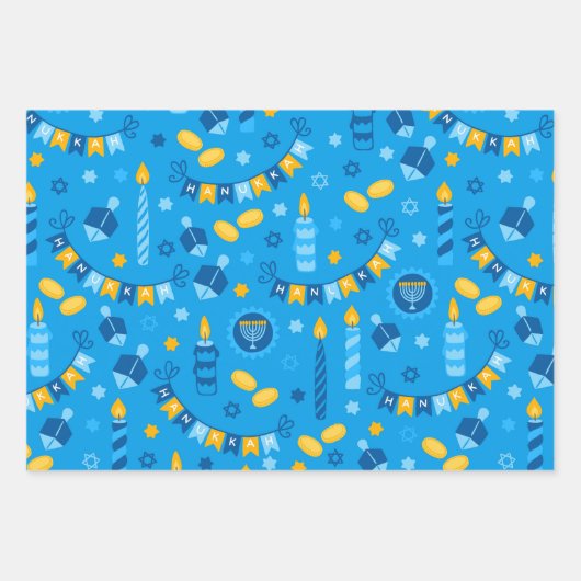 Modern Hanukkah Inpakpapier Vel (Voorkant 2)