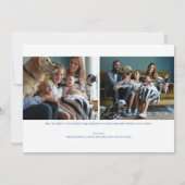 Modern Hanukkah Photo Feestdagenkaart (Achterkant)