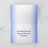 Modern Hanukkah Star van David Gingerbrood House Feestdagen Kaart (Binnen)