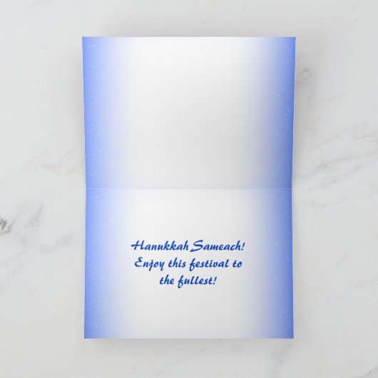 Modern Hanukkah Star van David Gingerbrood House Feestdagen Kaart (Binnen)