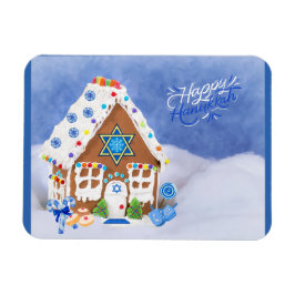 Modern Hanukkah Star van David Gingerbrood House Magneet
