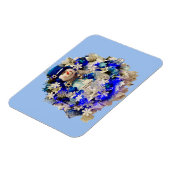 Modern Hanukkah Star van David Snowman Wreath Magneet (Linkerzijde)