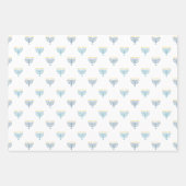 Modern Hanukkah-verpakkingspapier - marine Inpakpapier Vel (Voorkant)