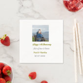 Modern happy 50th anniversary add name date photo  servet (Insitu)