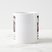 Modern Happy Birthday - persoonlijke foto Grote Koffiekop (Voorkant)