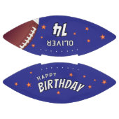 Modern Happy Birthday sterren Naam leeftijd American Football (Panelen)