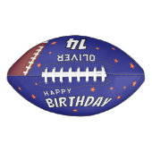 Modern Happy Birthday sterren Naam leeftijd American Football (Voorkant)