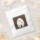 Modern Happy Easter Chocolate Brown Bedankzakje (Geknipt)