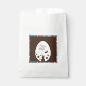 Modern Happy Easter Chocolate Brown Bedankzakje (Voorkant)