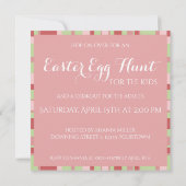 Modern Happy Easter Egg Pastel Roze Kaart (Achterkant)