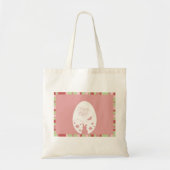 Modern Happy Easter Egg Pastel Roze Tote Bag (Voorkant)