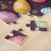 Modern Happy Easter Eggs Collectie Legpuzzel (Zijkant)