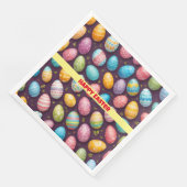 Modern Happy Easter Eggs Collectie Servet (Hoek)