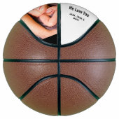 Modern Happy First Father's Day White 2 Fotonaam Basketbal (Rechts)