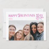 Modern Happy Galentines Day Bestfriends Photo Feestdagenkaart (Voorkant)