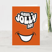 Modern Happy (geboorte)dag tekst gevouwen Wenskaar Kaart (Voorkant)